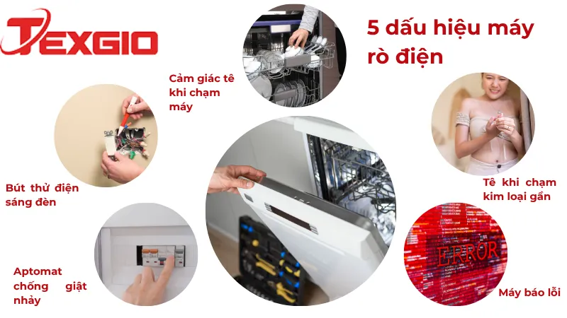 5 dấu hiệu máy rửa bát bị rò điện