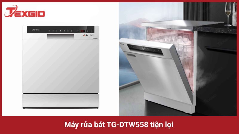 Máy rửa bát TG-DTW558 tiện lợi