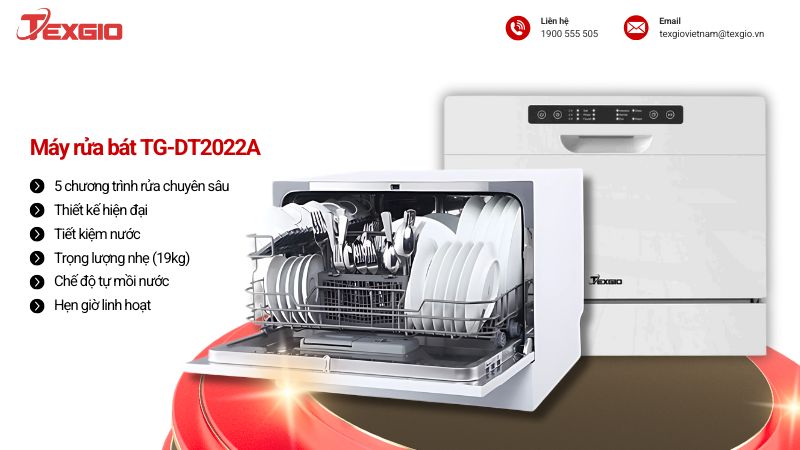 Máy rửa chén nhỏ TG-DT2022A