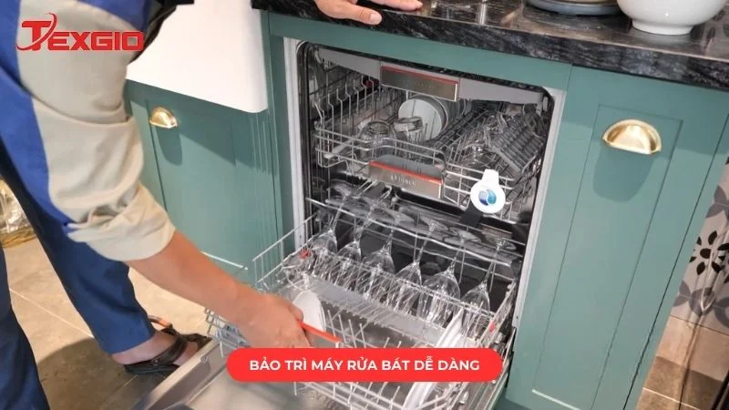 Bảo trì máy rửa bát dễ dàng