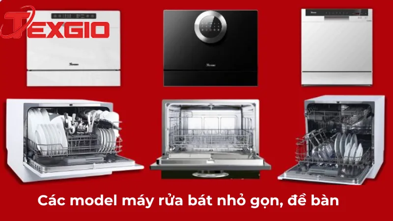 Các model máy rửa bát để bàn Texgio nổi bật