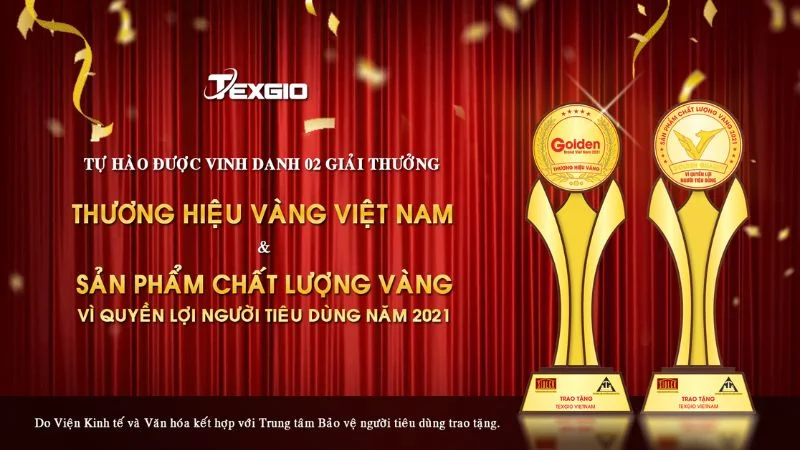 cúp vinh danh máy rửa chén bát Texgio