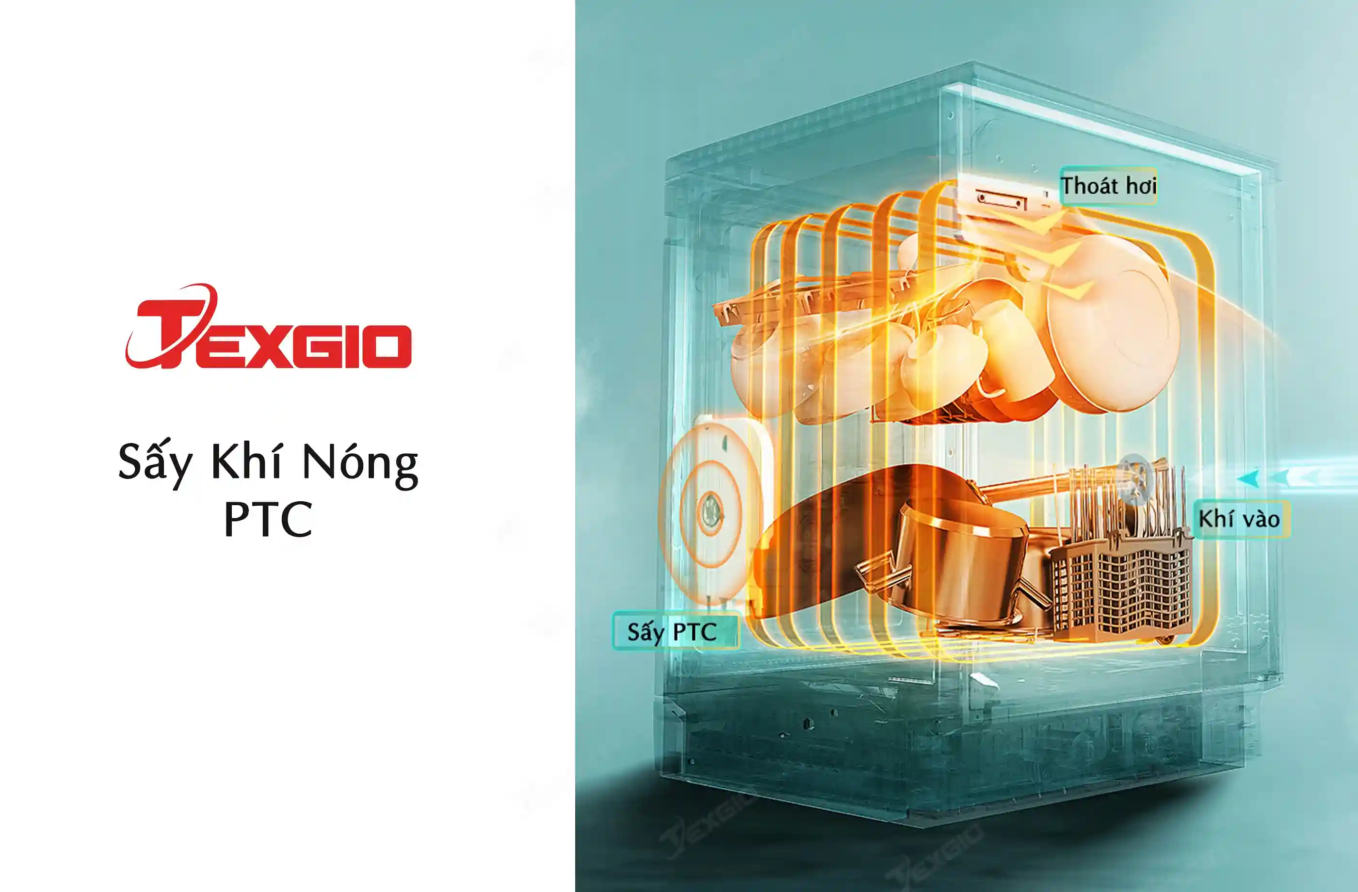 sấy khí nóng PTC