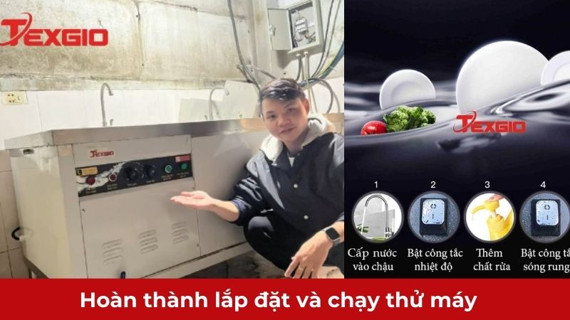 Hoàn thành lắp đặt và chạy thử máy