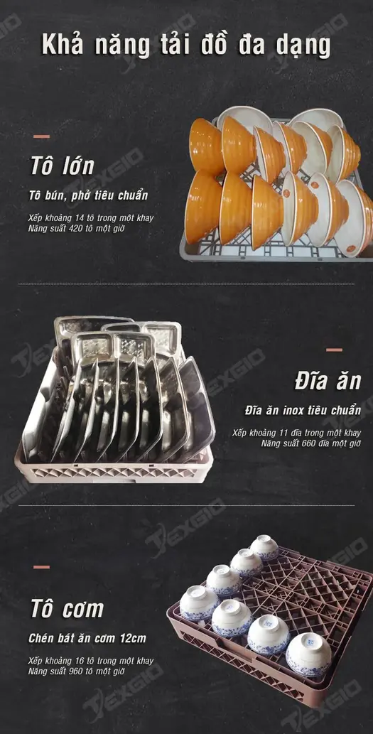 khả năng chứa đồ đa dạng