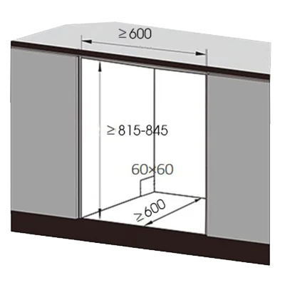 kích thước lắp âm tủ Tgw60f966