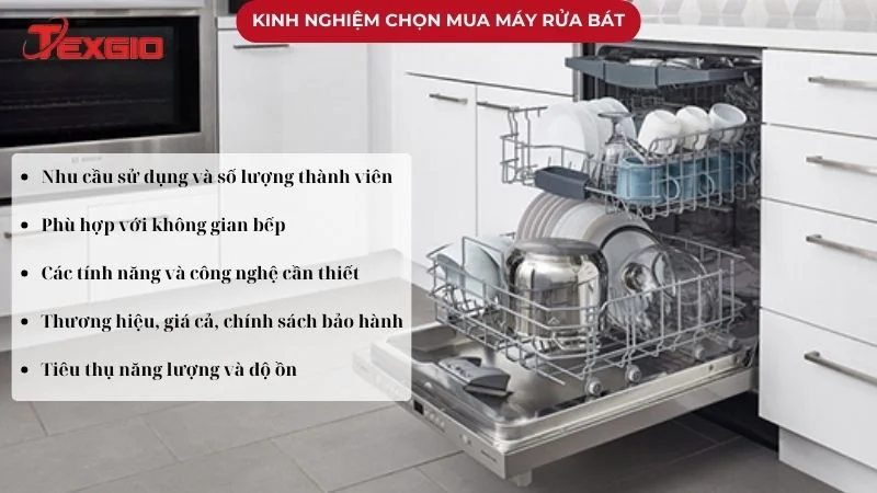Kinh nghiệm chọn mua máy rửa bát phù hợp
