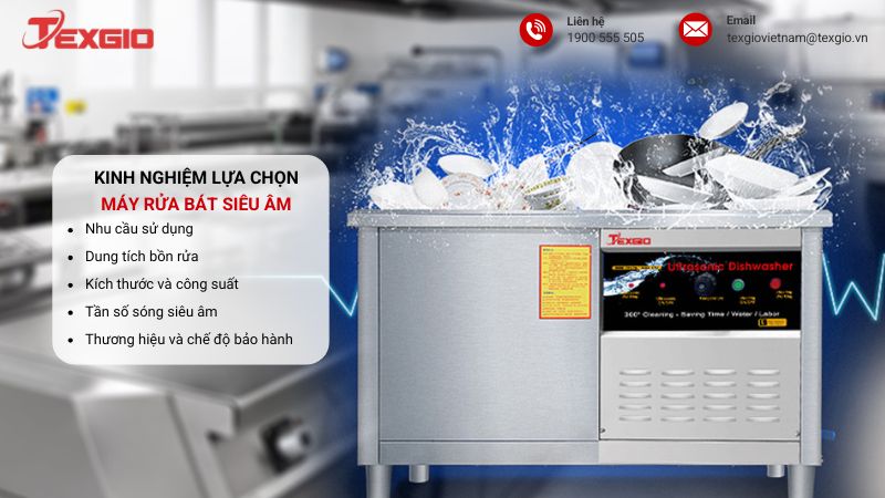 Kinh nghiệm lựa chọn máy rửa bát siêu âm