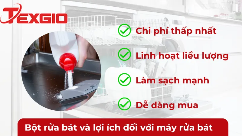 Lợi ích của bột rửa bát đối với máy rửa bát