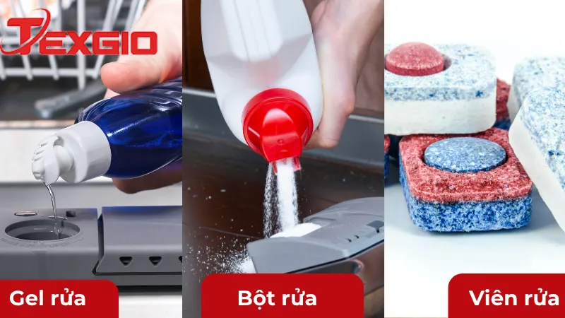 Lựa chọn và thêm chất tẩy rửa cho máy rửa bát