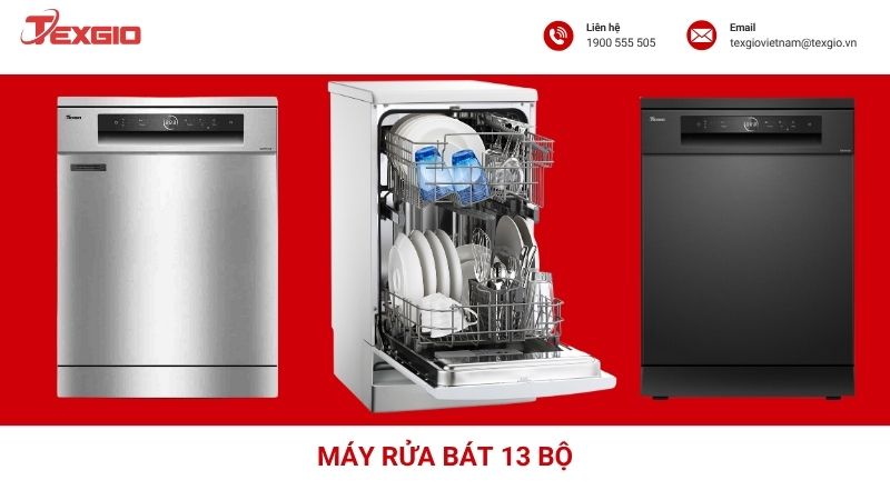 Máy rửa bát 13 bộ chính hãng Texgio