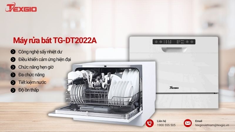 Thiết bị rửa bát Texgio 6 bộ TG-DT2022A