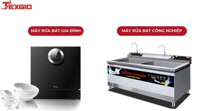 Máy rửa bát gia đình và công nghiệp
