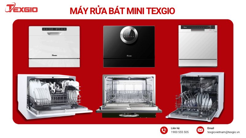 Máy rửa bát để bàn mini Texgio