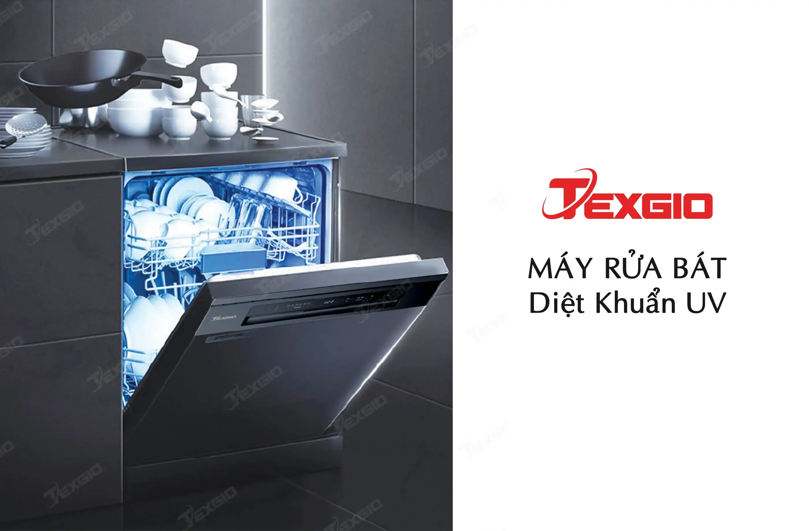 máy rửa bát sử dụng tia uv để diệt khuẩn