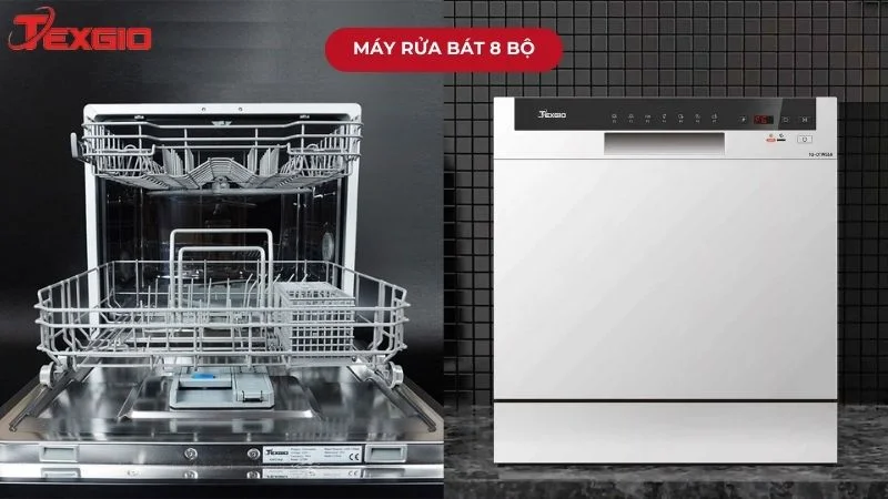Máy rửa chén 8 bộ mini