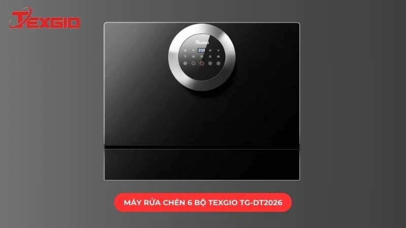 Máy rửa chén bát 6 bộ UV Texgio TG-DT2026 hiện đại