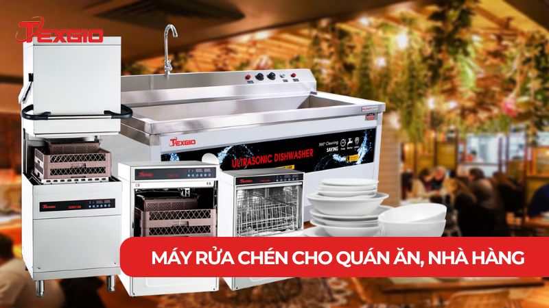 Máy rửa chén công nghiệp cho quán ăn, nhà hàng