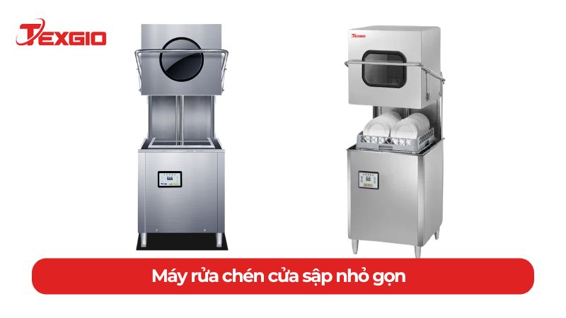 Máy rửa chén cửa sập nhỏ gọn