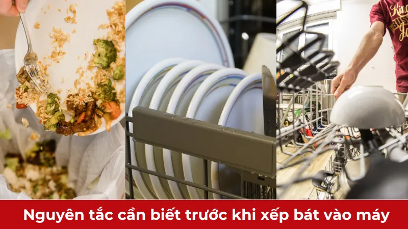 nguyên tắc cần biết trước khi tìm cách xếp bát vào máy rửa bát