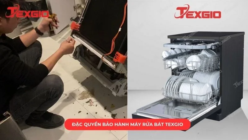Những đặc quyền bảo hành máy rửa chén bát của Texgio