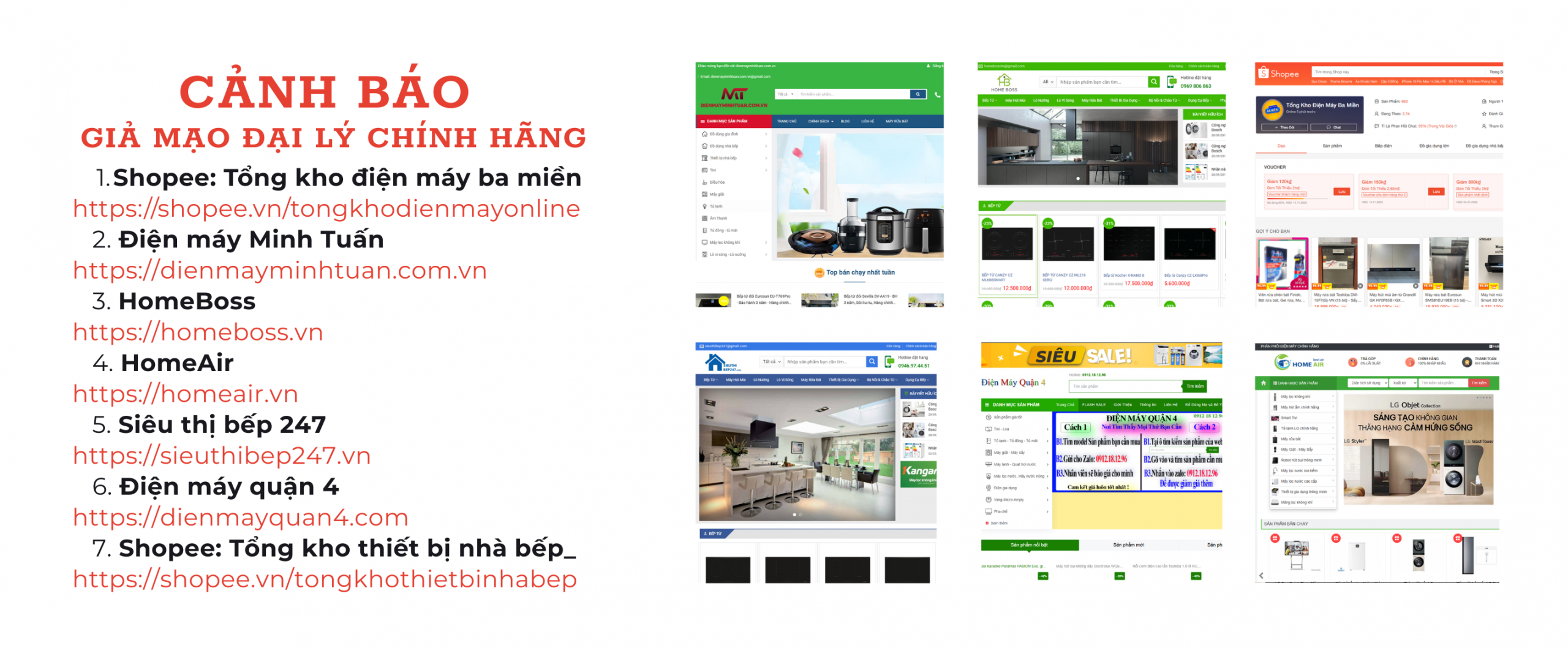 Cảnh báo lừa đảo