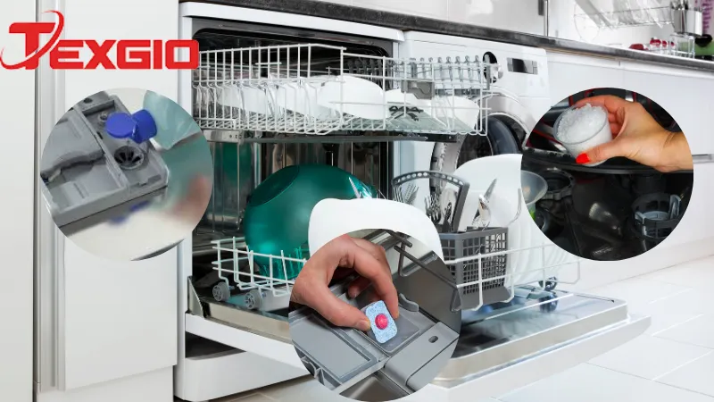 Sử dụng vật liệu chuyên dụng xử lý máy rửa bát bị cặn trắng