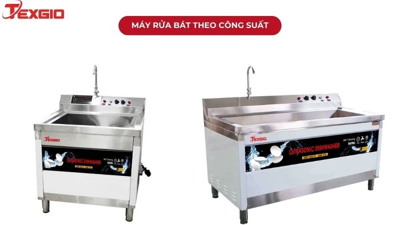 thiết bị rửa bát công nghiệp theo công suất