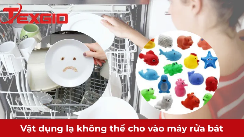 Vật dụng lạ không chịu nhiệt bị chảy trong máy